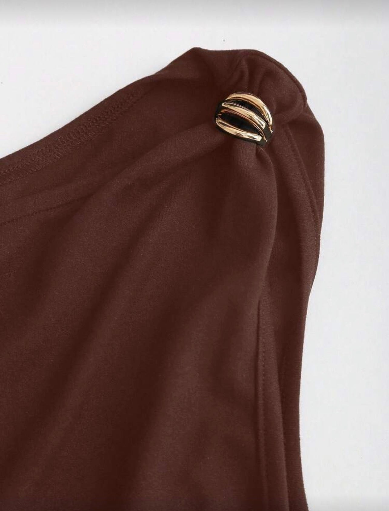 METAL DECOR RUCHED BODYSUIT