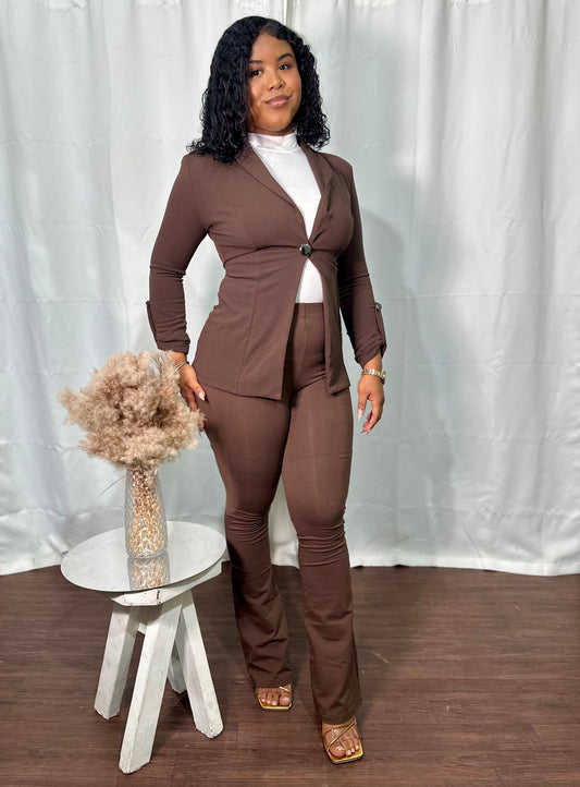 HIGH WAIST FLARE PANTS