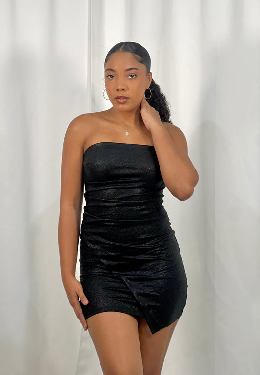 SCARLET SHINE MINI DRESS
