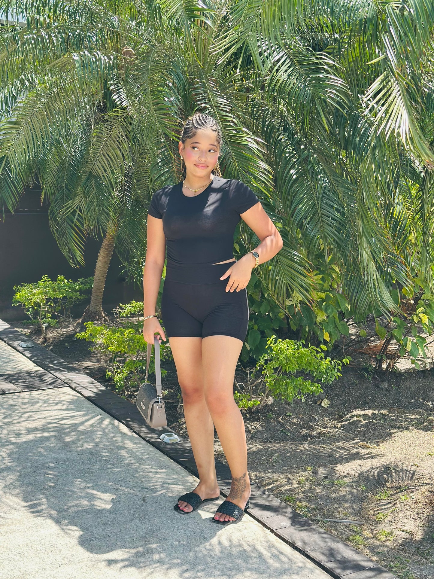 POCKET BIKER SHORT SET
