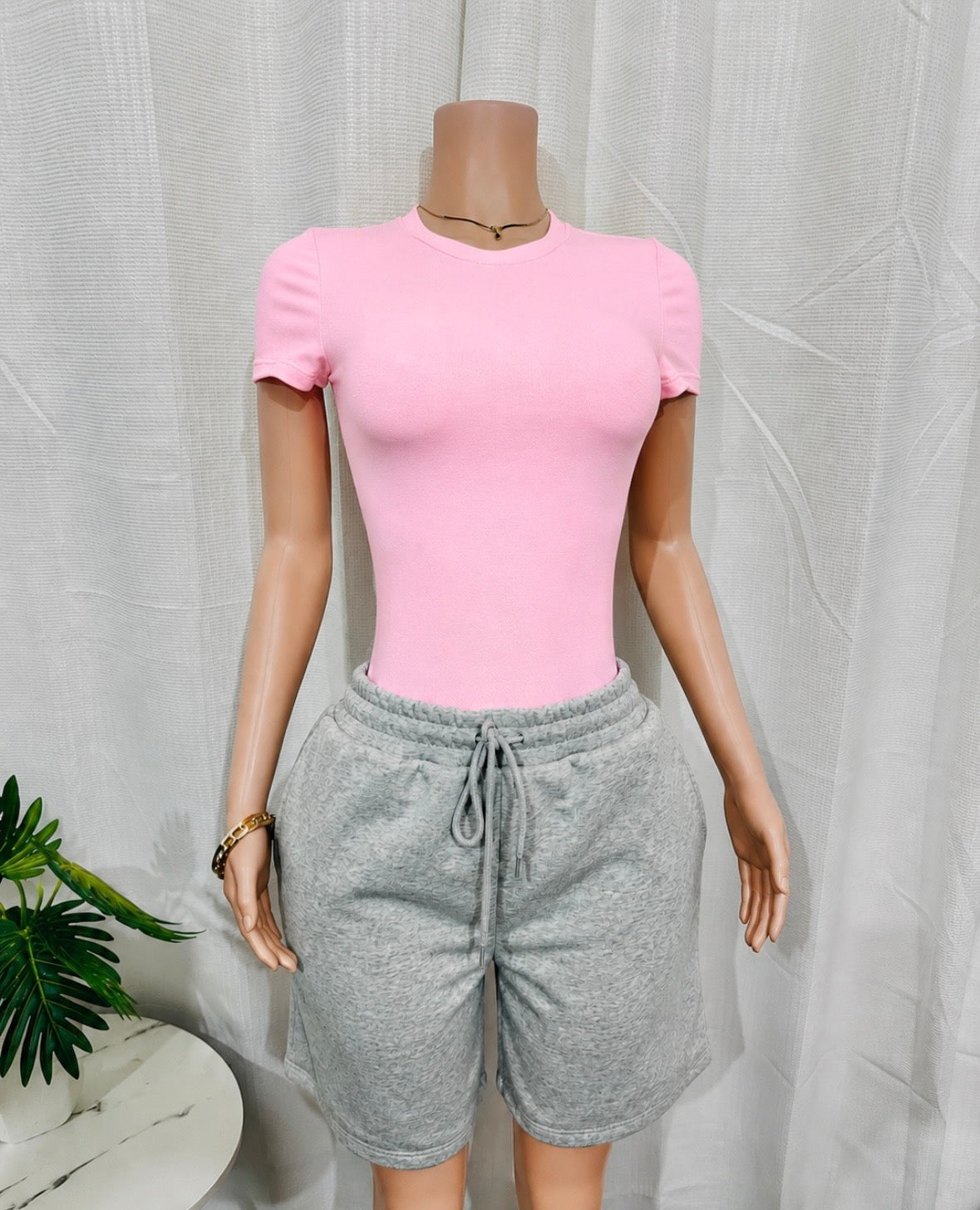 ROUND NECK SHORT SLV BODYBLOUSE