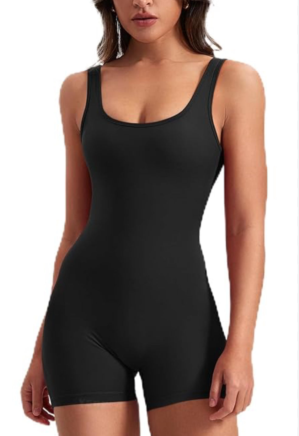 SCOOP NECK LOWBACK MINI ROMPER