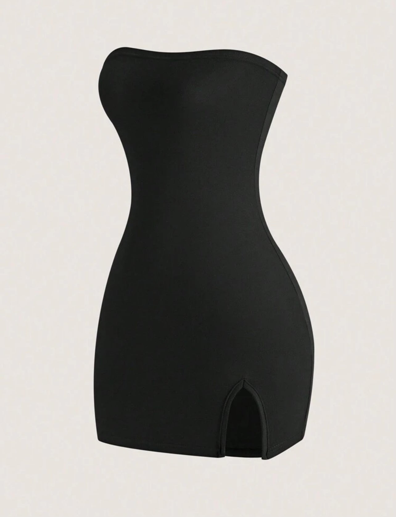 TUBE SLIT MINI DRESS