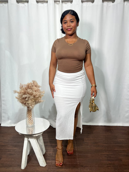 WHITE SANDS MAXI SKIRT