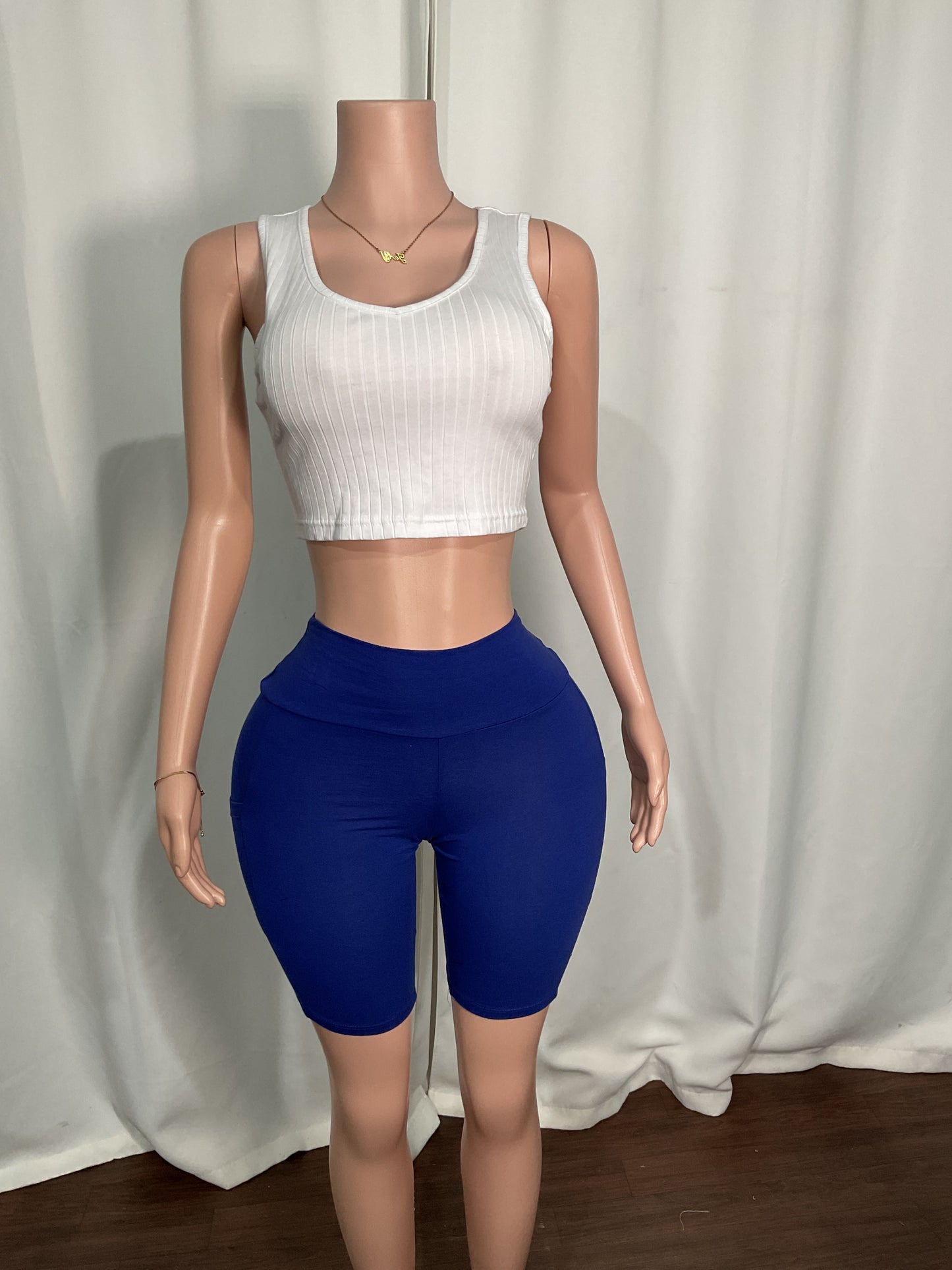 POCKET HIGH WAISTED BIKER SHORTS