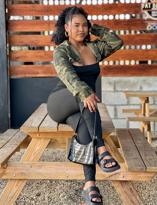 CAMO PRINT HALF-JACKET