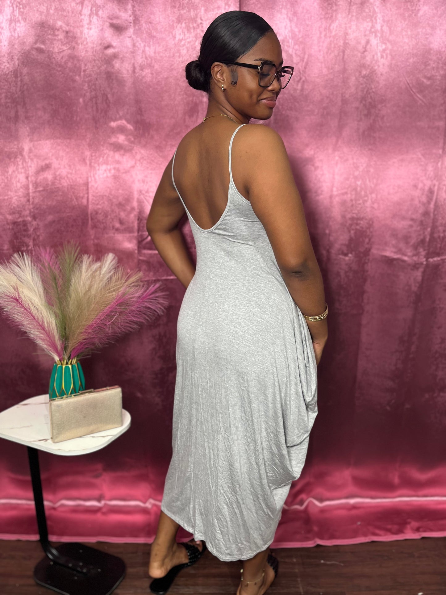 BREEZY V NECK MAXI DRESS