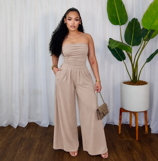 SOFT GLAM FLARE JUMPSUIT