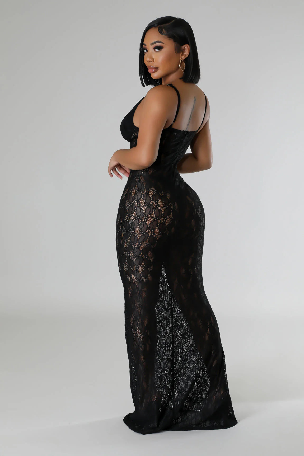 COULD BE LOVE LACE MAXI DRESS