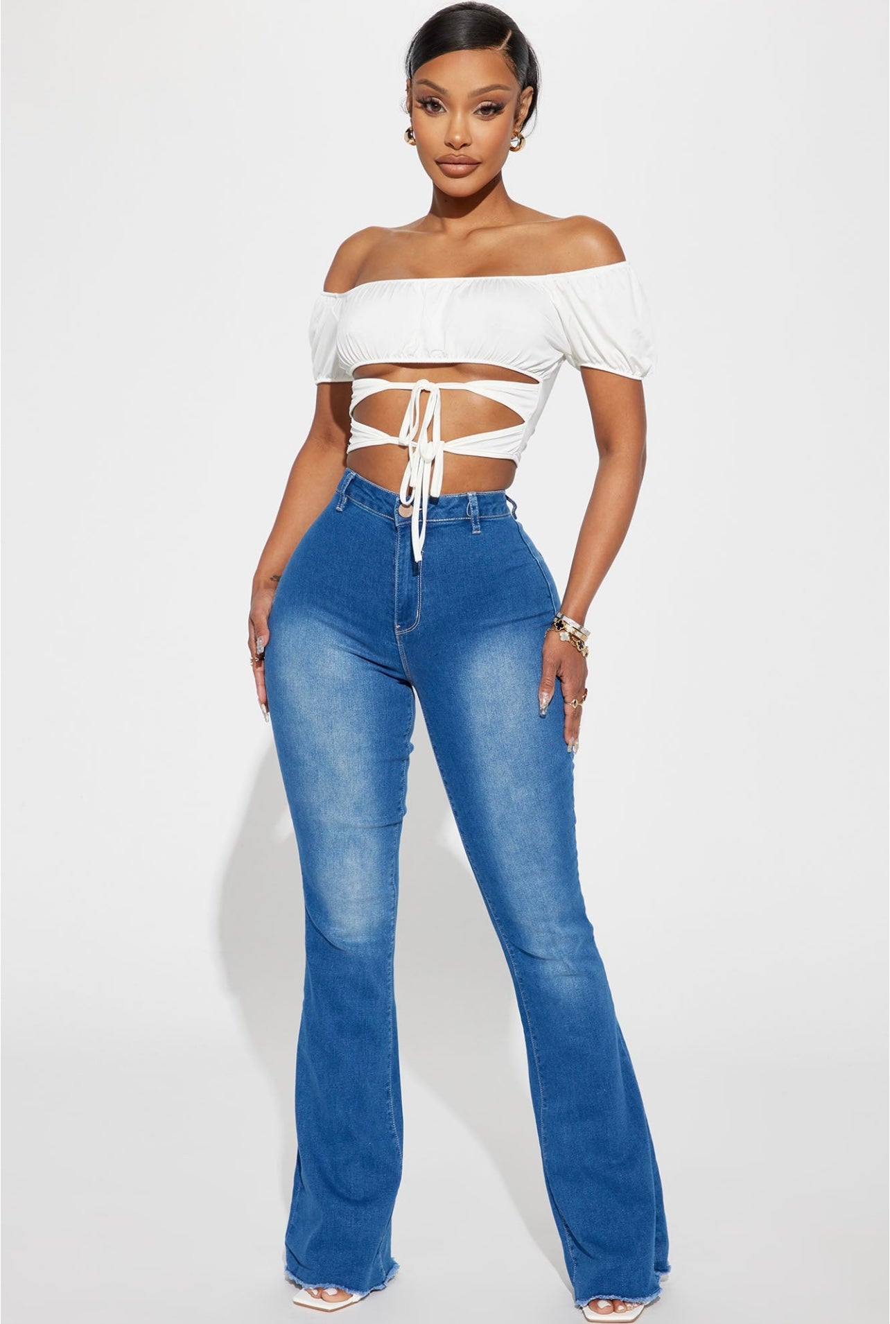 VALENTINA HIGH RISE FLARE PANTS