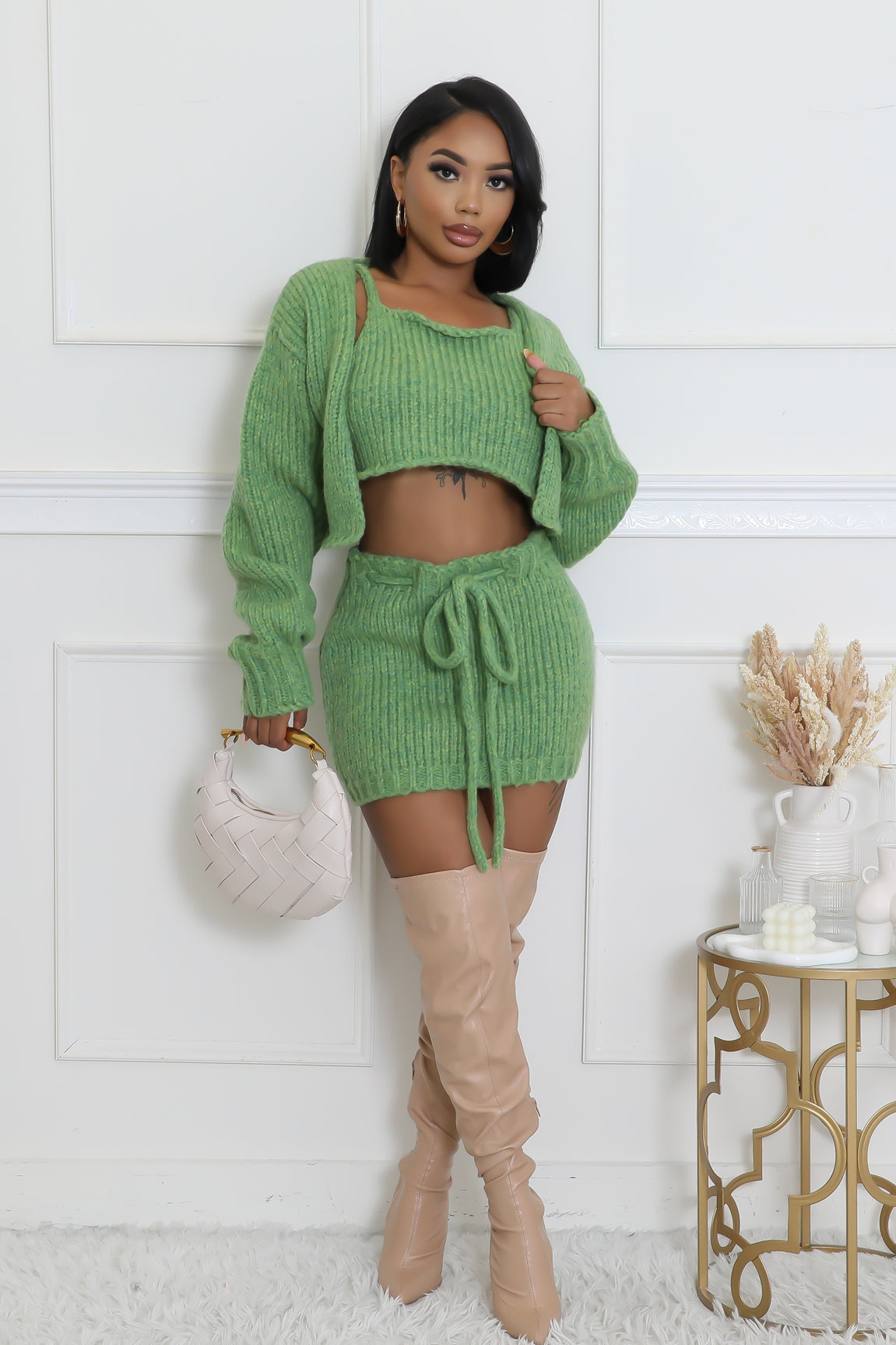 3 PC OLD TIME LOVE SKIRT SET
