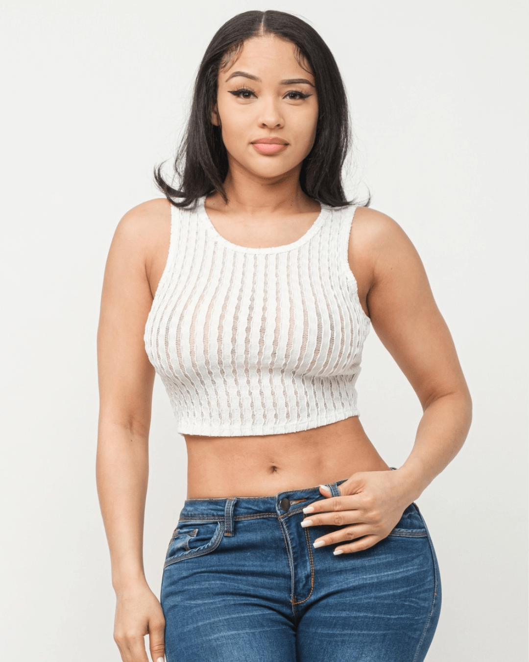 SHEER CROP TOP