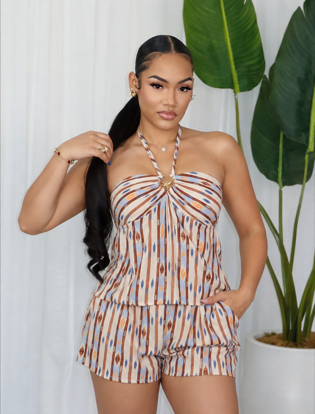 STAR DECOR SHORT SET