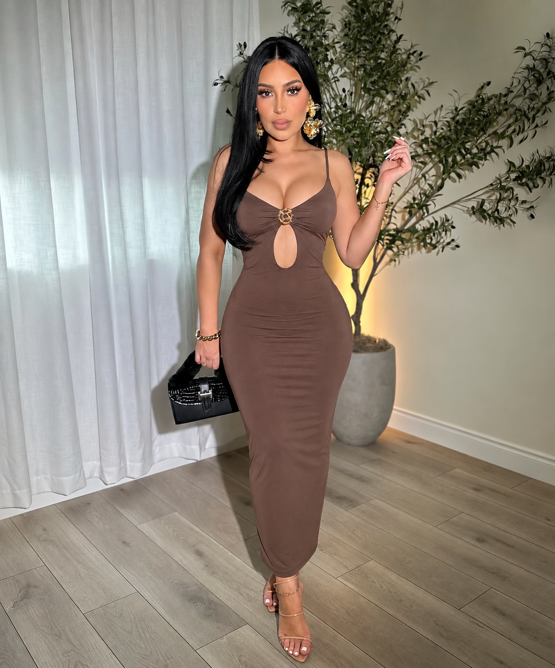 TEMPTRESS MIDI DRESS