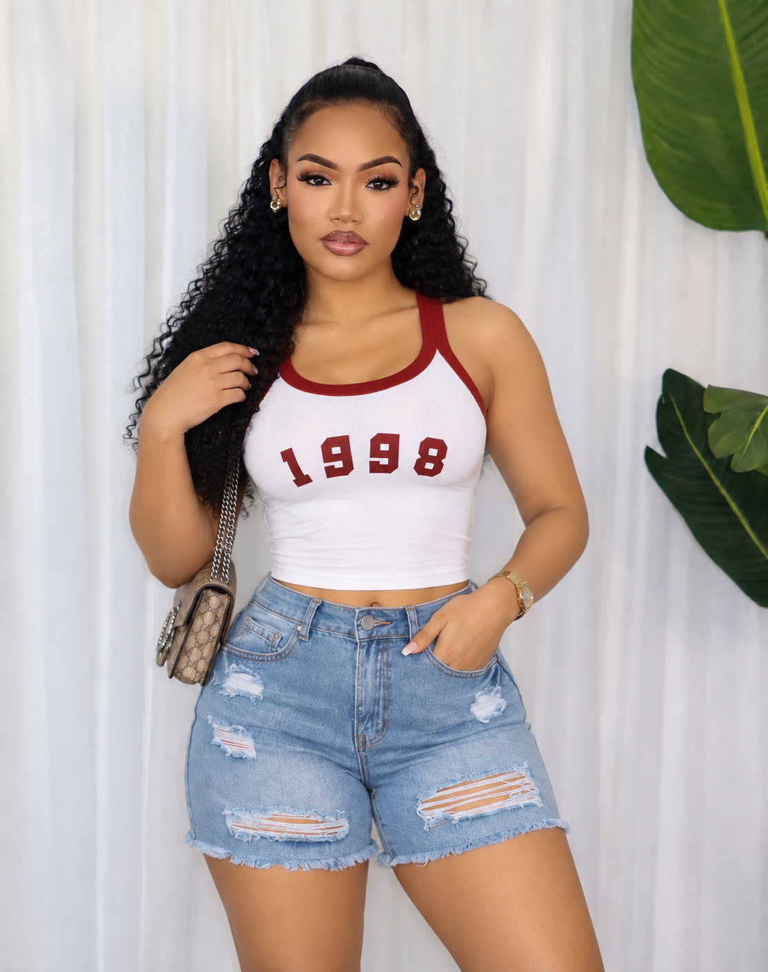SEAMLESS CONTRACT BAND CROP TOP