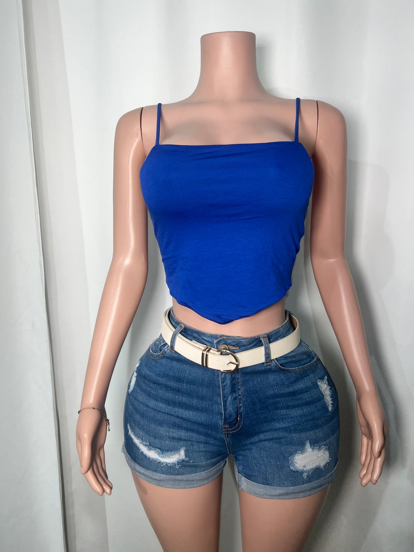 HALTER CORSET CROP TOP