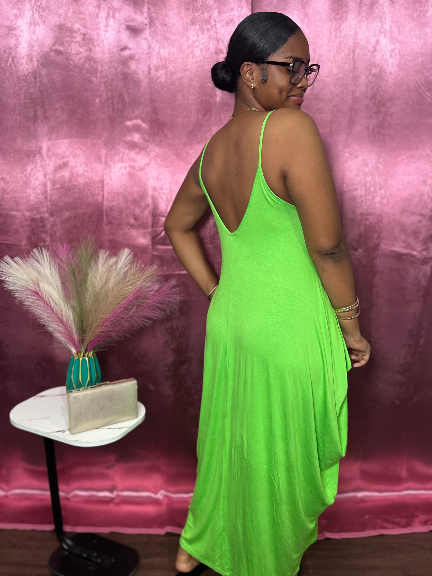 BREEZY V NECK MAXI DRESS