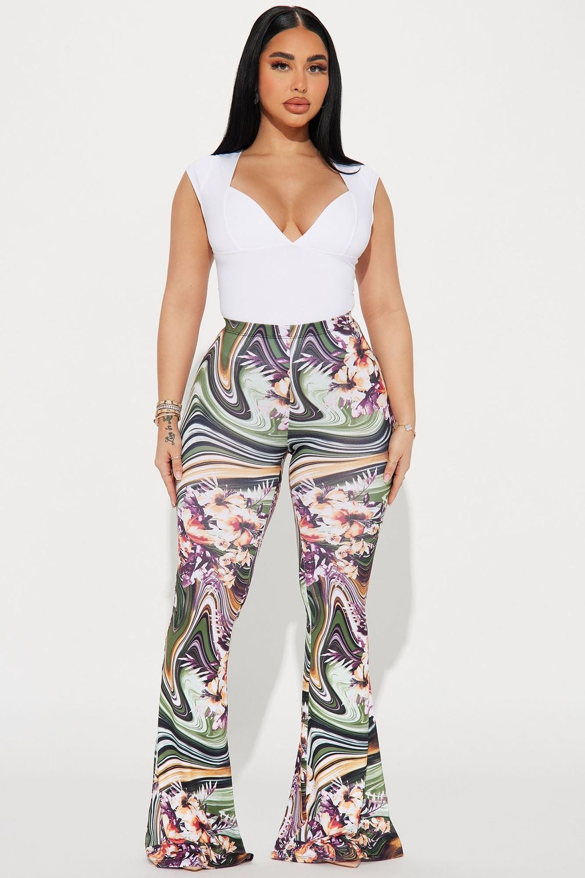 GET SWIRLY FLARE PANTS