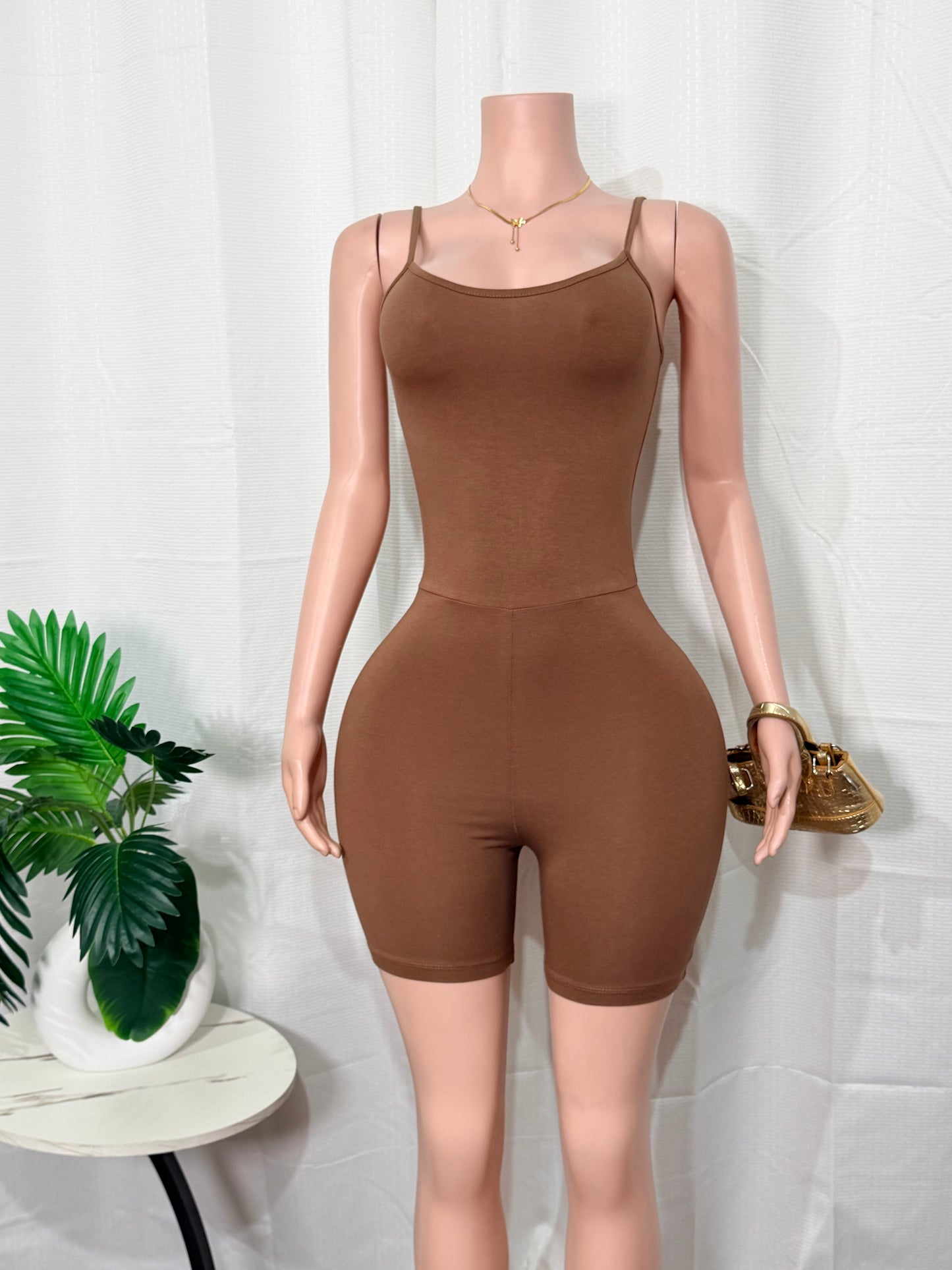 CAMI BIKER SHORT ROMPER