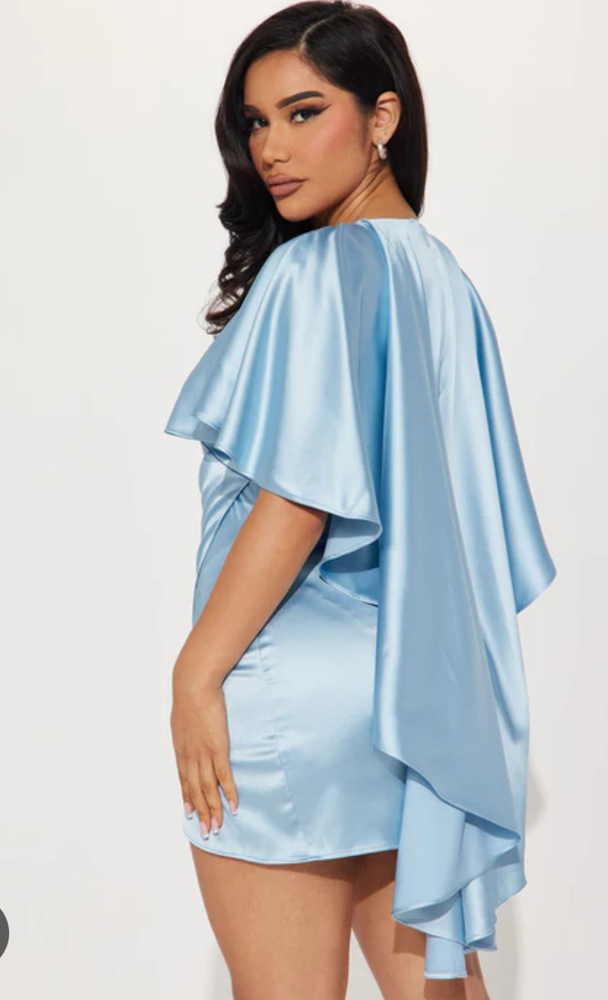 VANESSA SATIN MINI DRESS