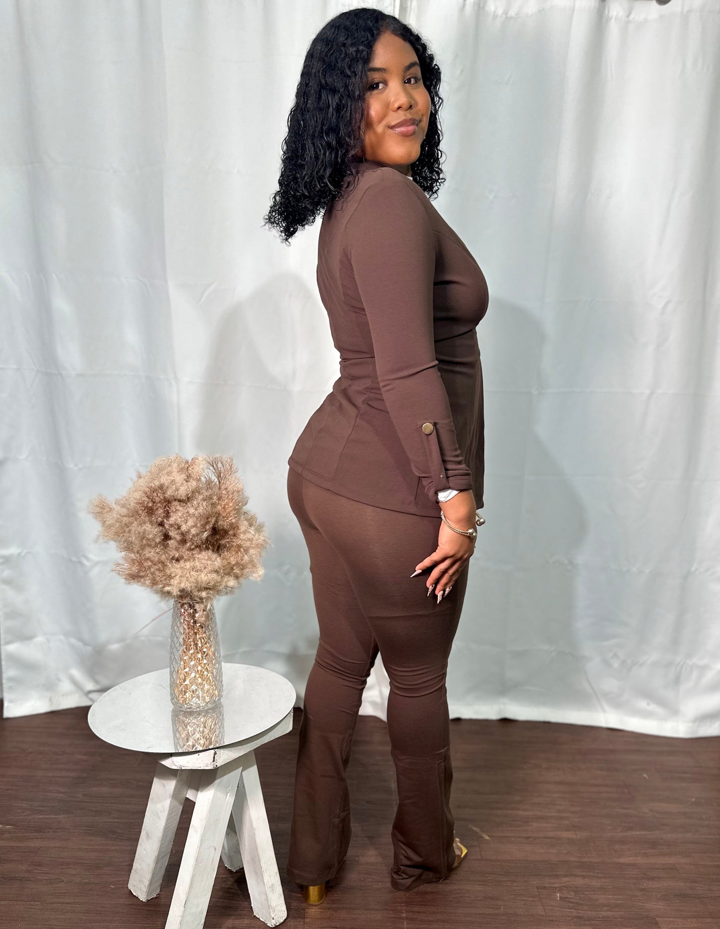 HIGH WAIST FLARE PANTS