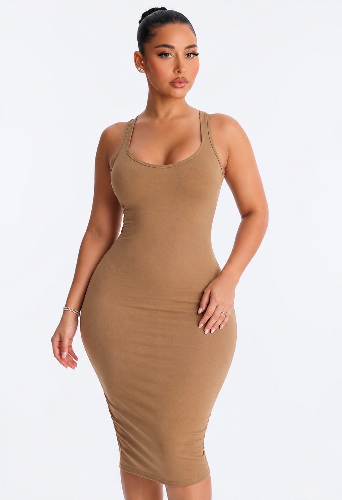 RACERBACK MIDI DRESS