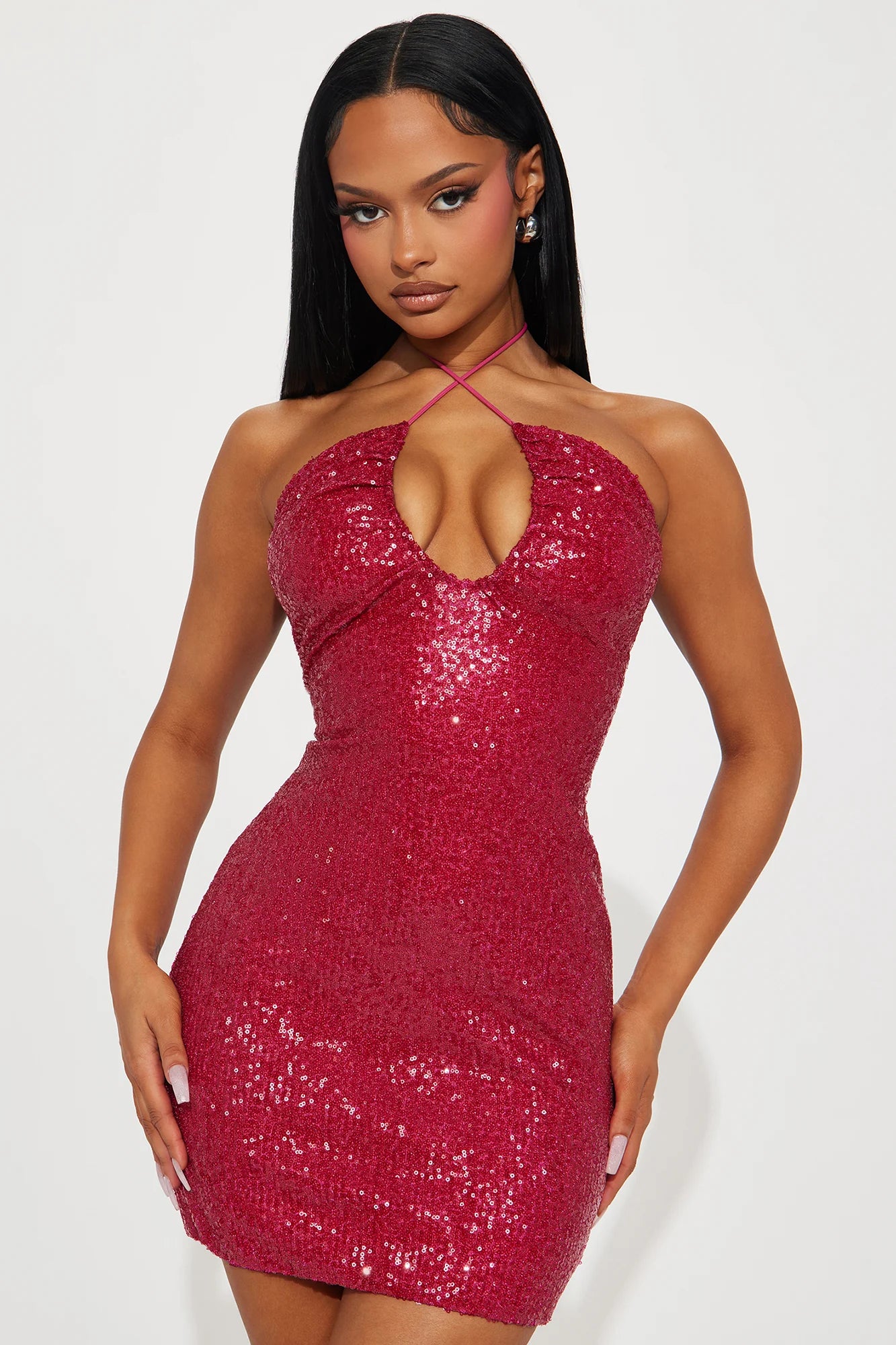 SEQUIN MINI DRESS