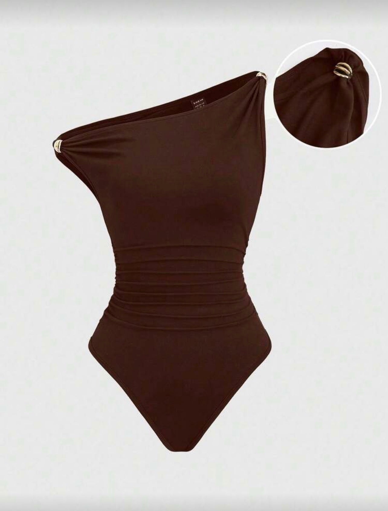 METAL DECOR RUCHED BODYSUIT