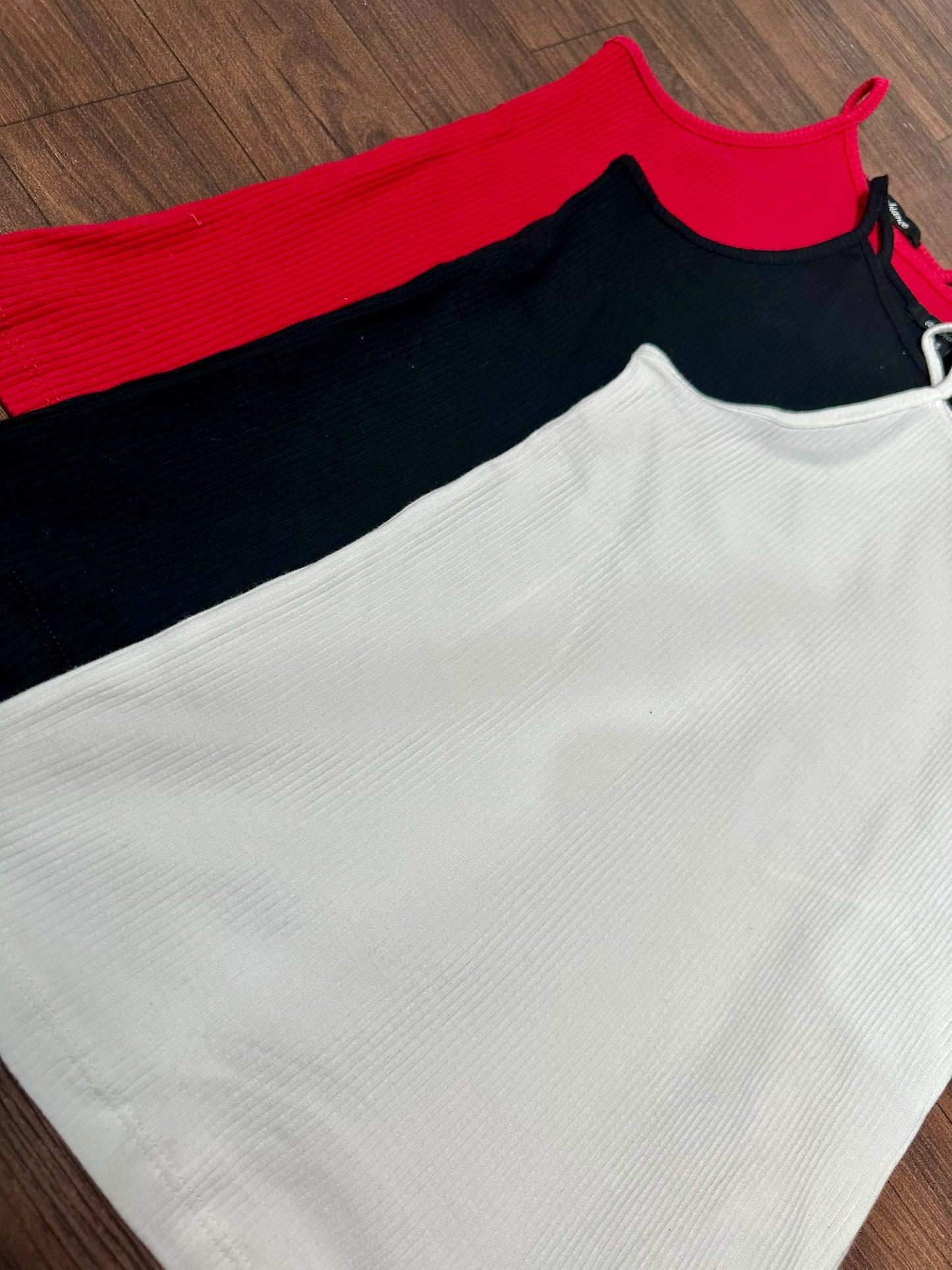 ON THE GO RIBBED RACER BACK CAMI TOP