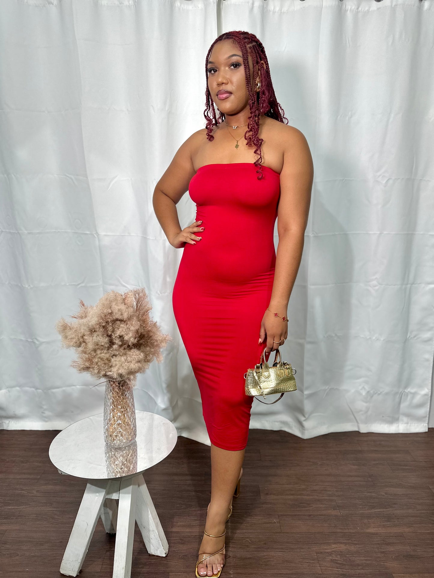 TUBE MIDI DRESS