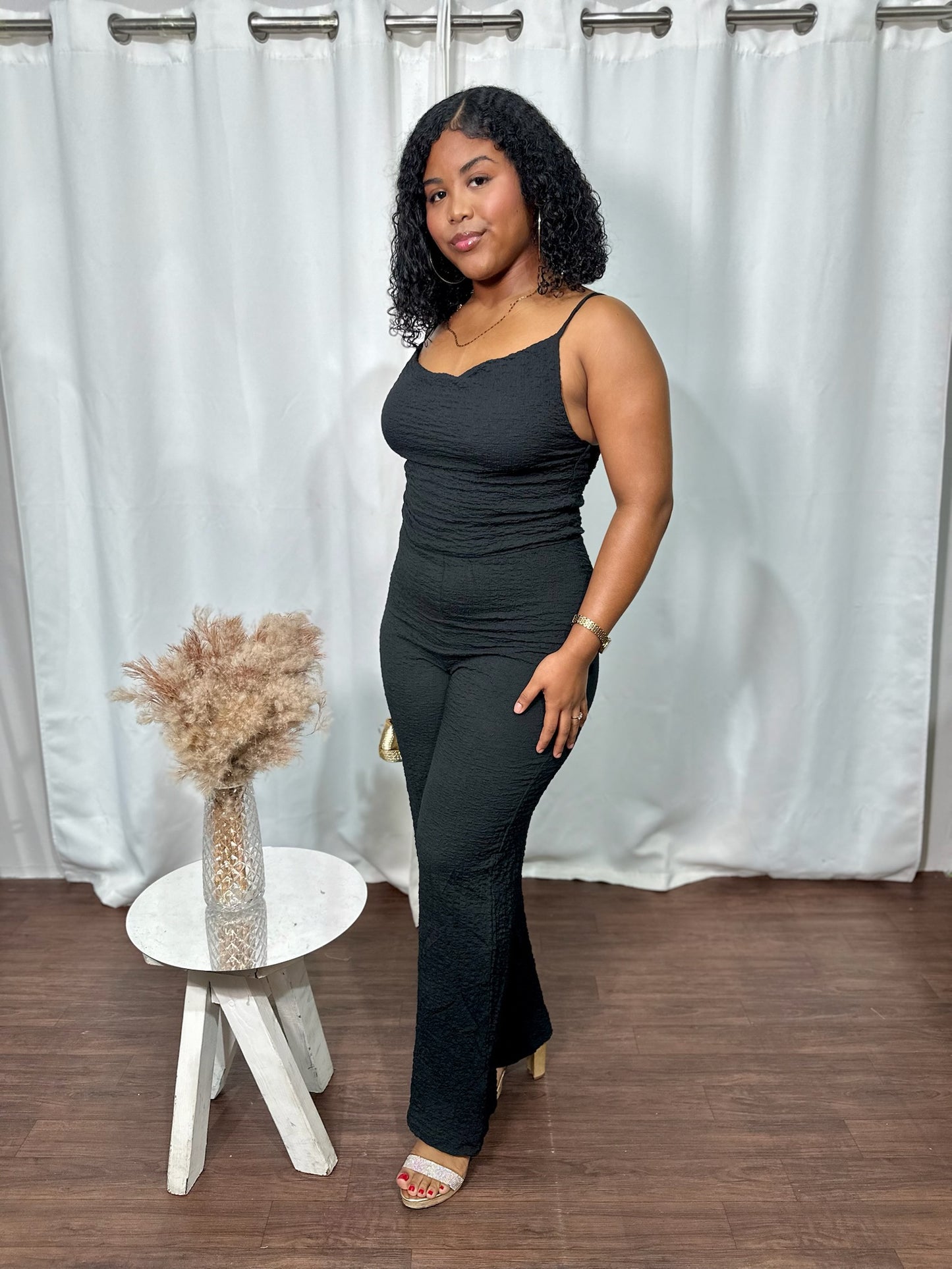 SCULPT FLARE JUMPSUIT