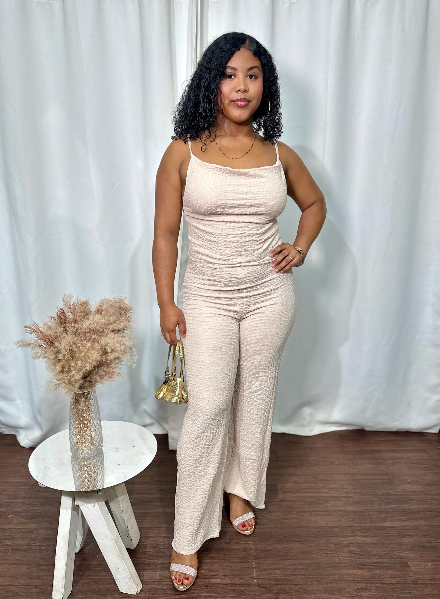 SCULPT FLARE JUMPSUIT