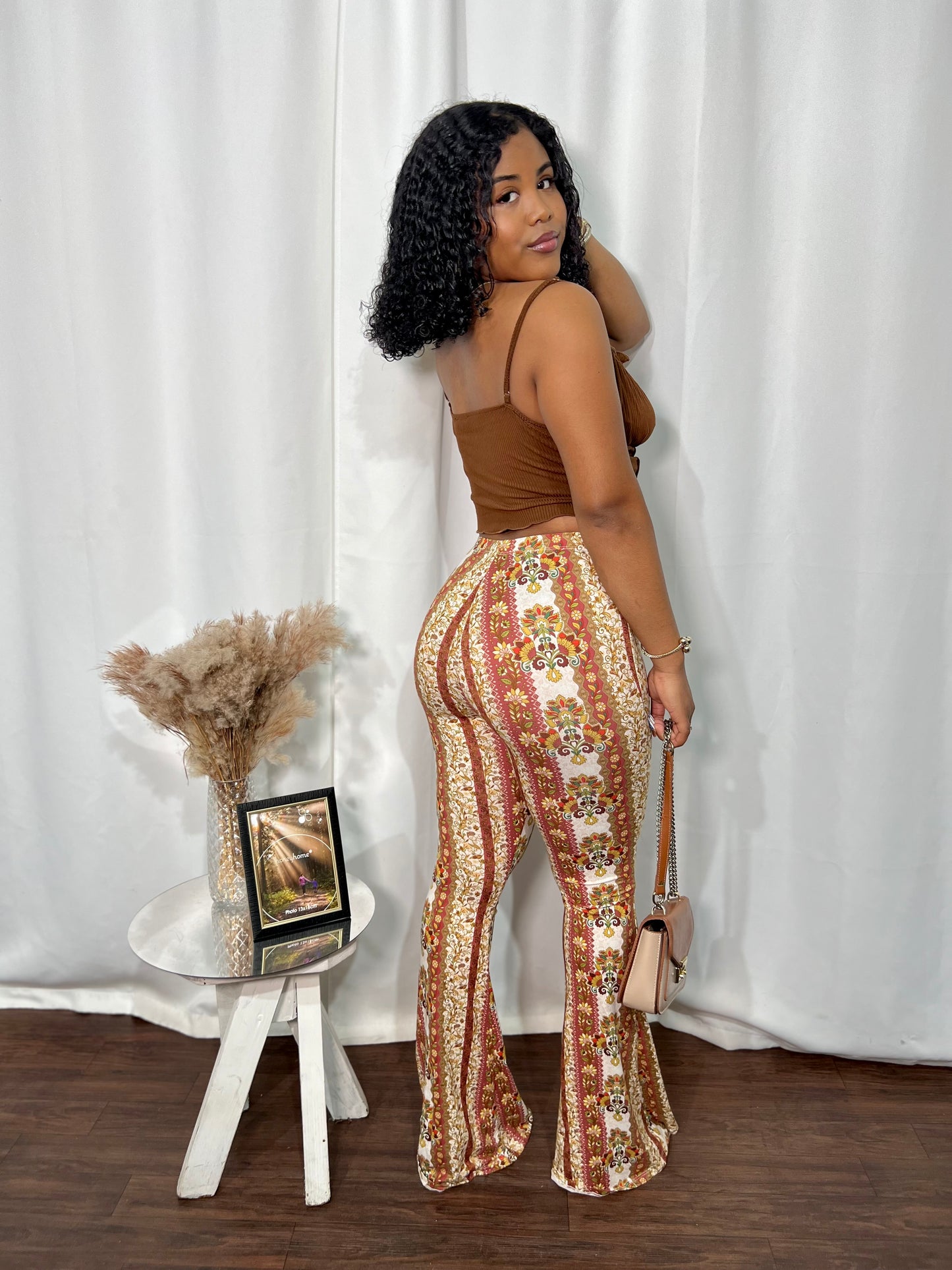 MARSALA PRINTED PALAZZO PANTS
