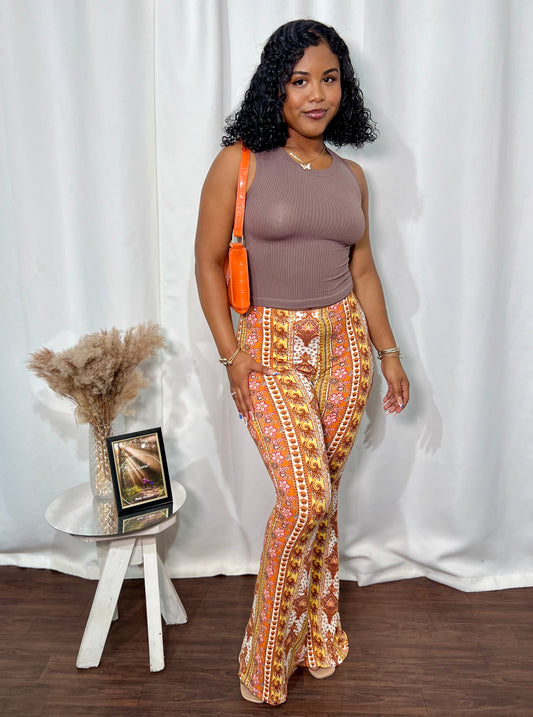 CITRUS CRUSH PRINTED PALAZZO PANTS