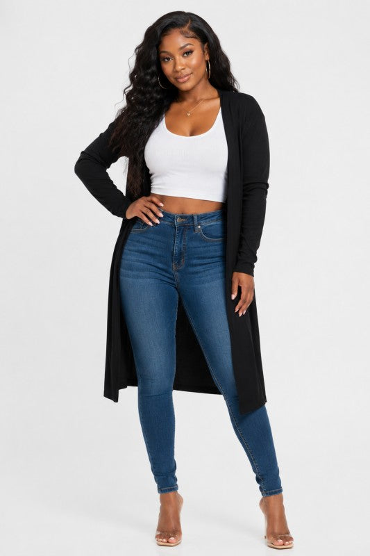 SOLID SEAMLESS CARDIGAN