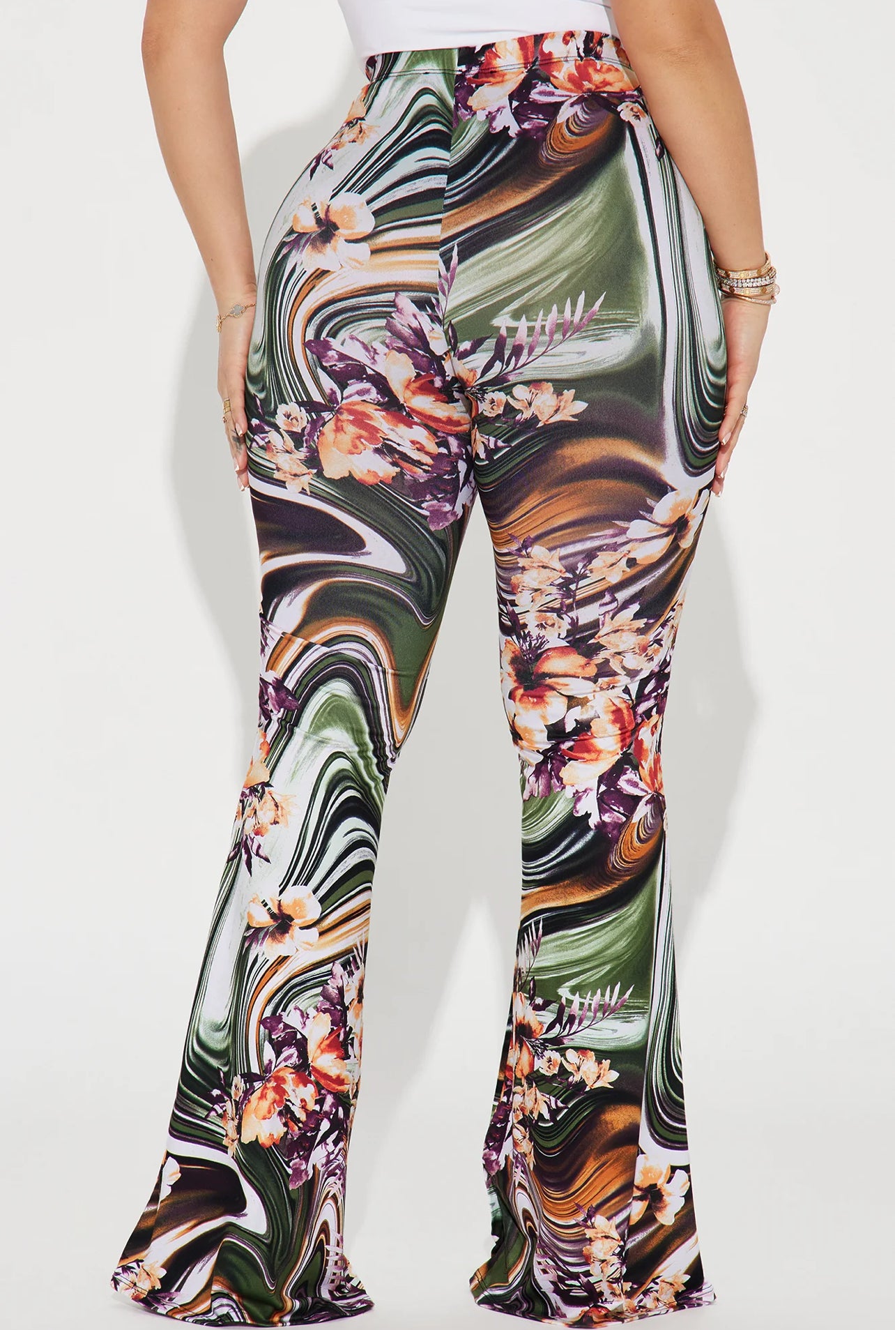 GET SWIRLY FLARE PANTS