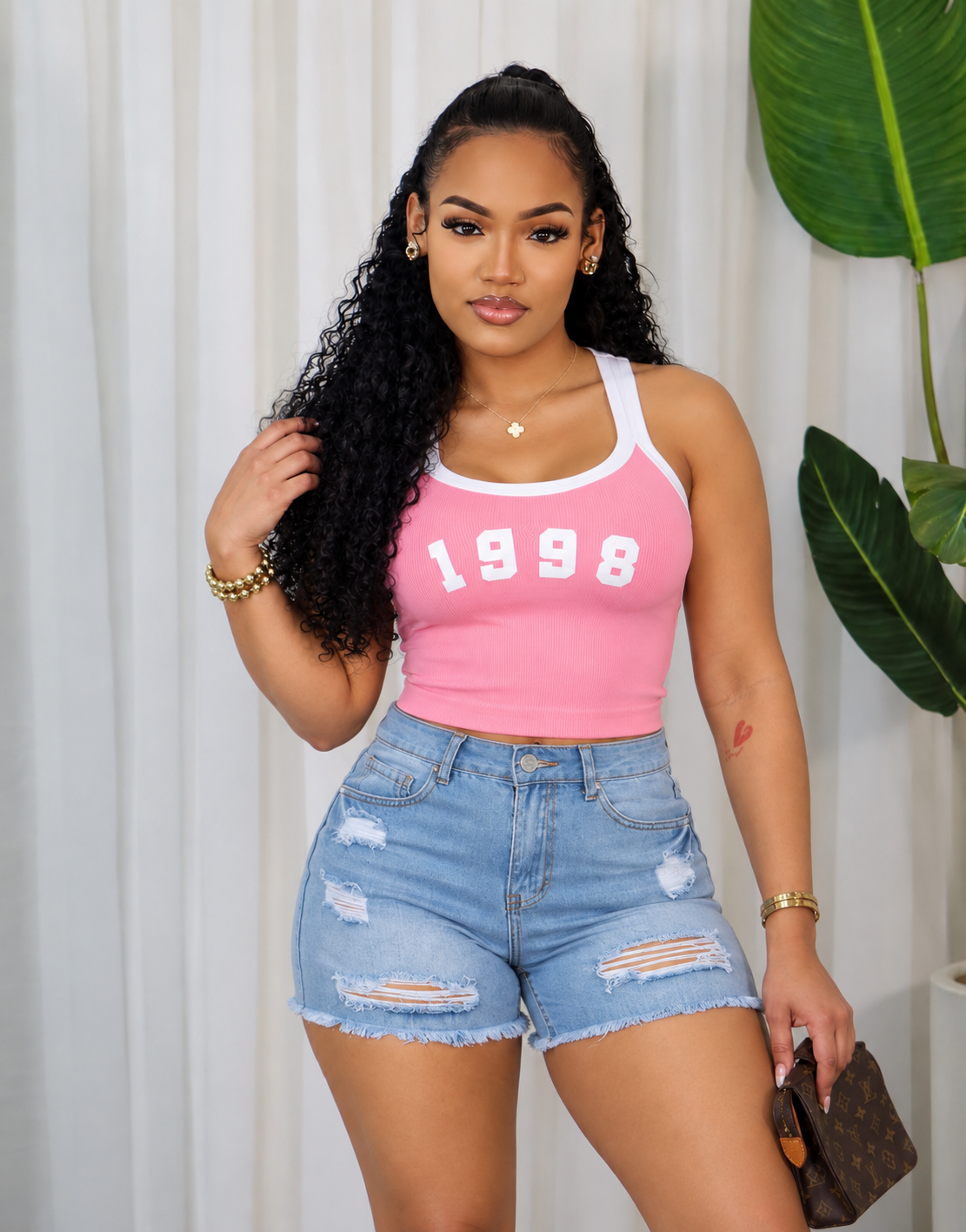 SEAMLESS CONTRACT BAND CROP TOP