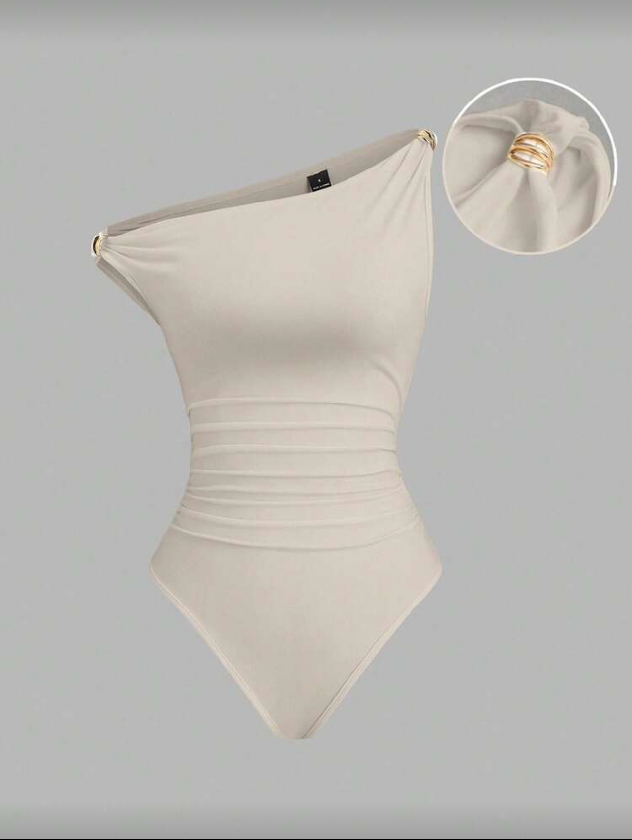 METAL DECOR RUCHED BODYSUIT