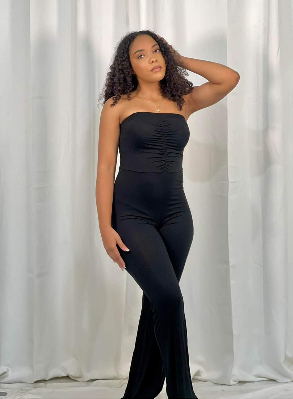 TUBE FLARE JUMPSUIT
