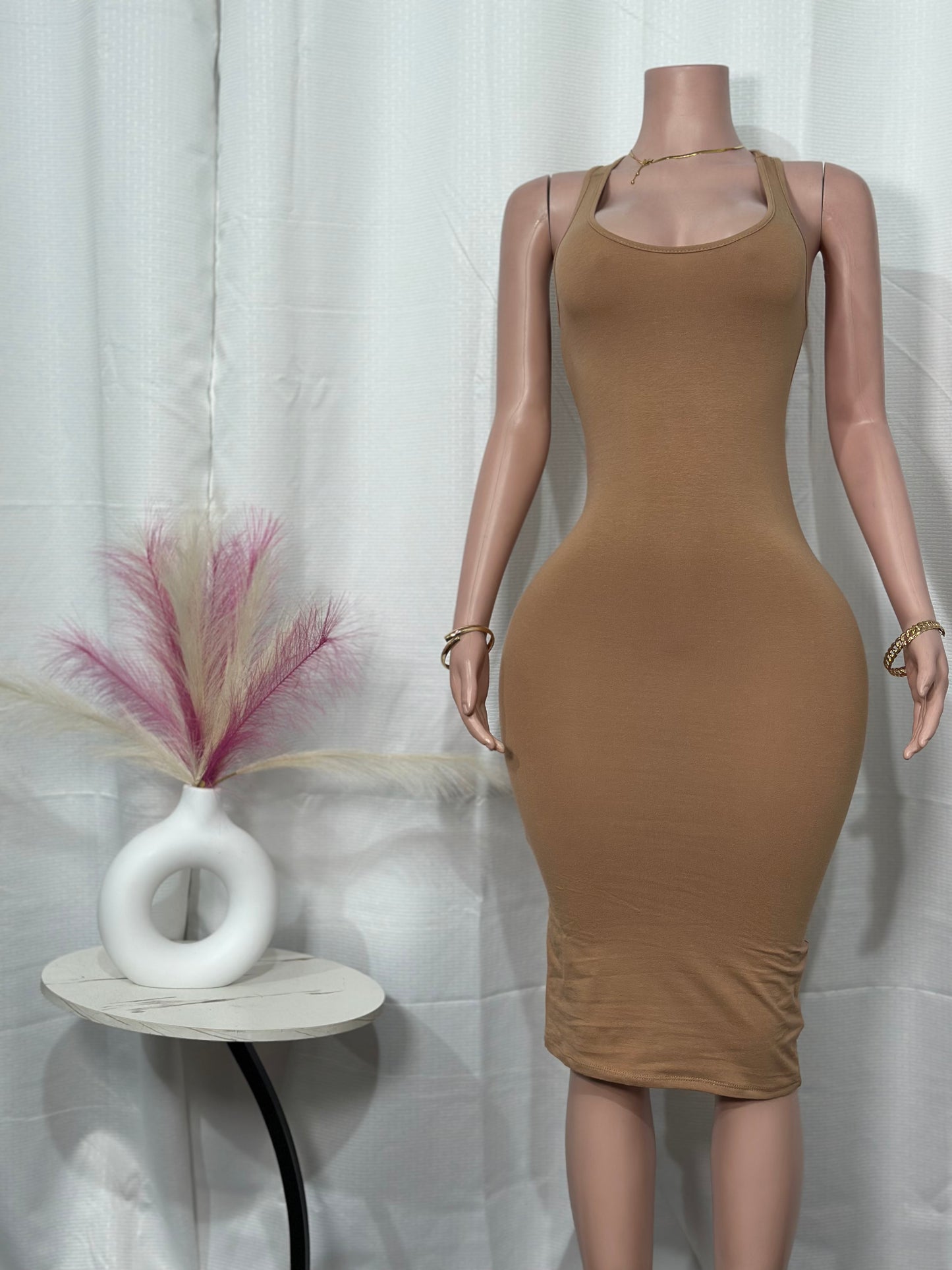 RACERBACK MIDI DRESS