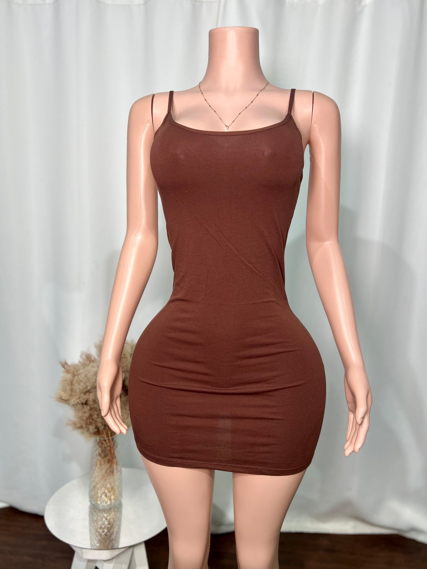 CAMI MINI DRESS W/ ADJUSTABLE STRAPS