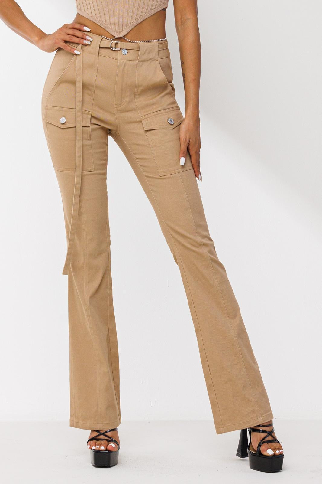 FLARED CARGO PANTS