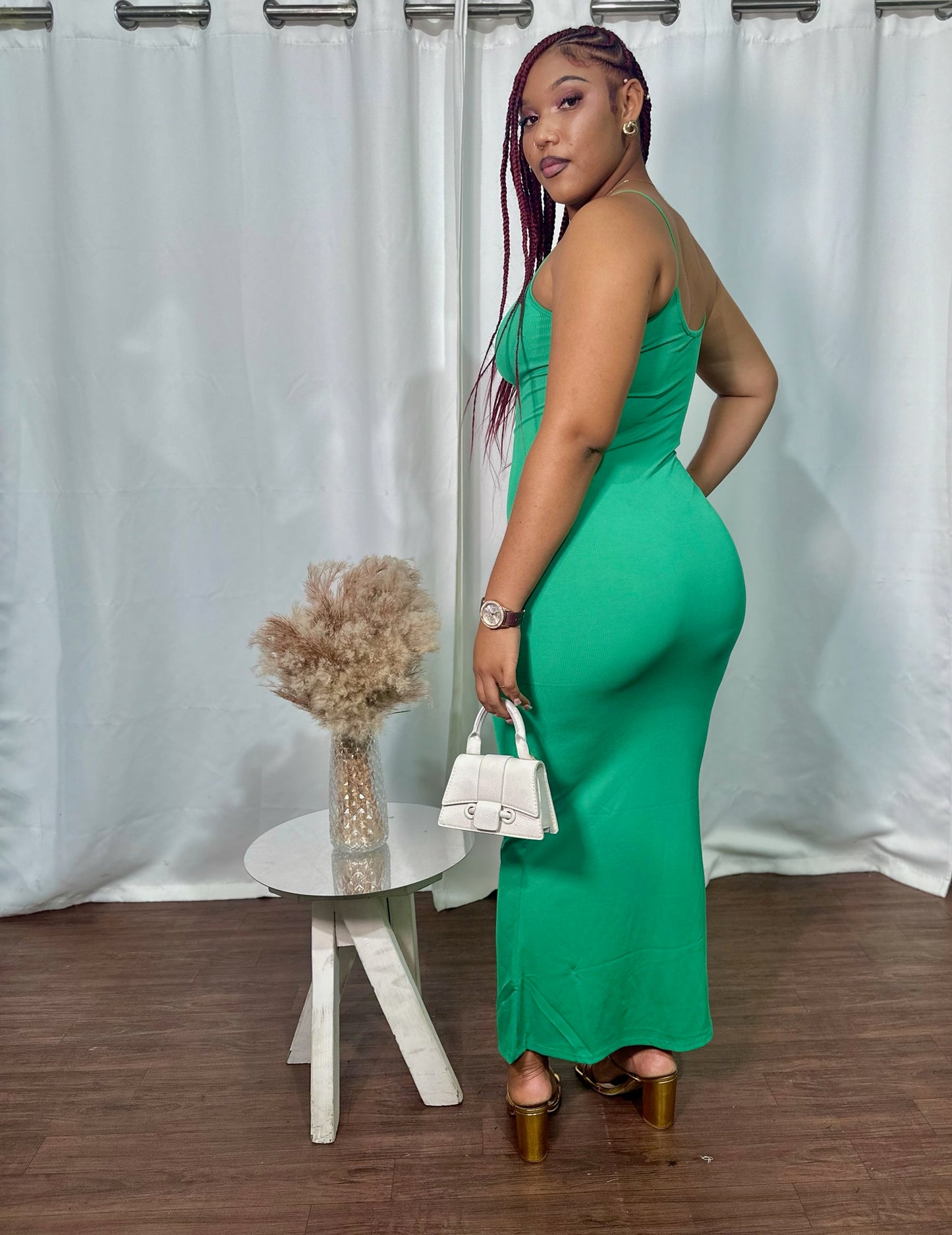 RIBBED MAXI DRESS
