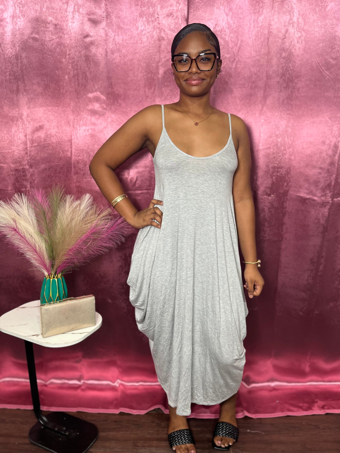 BREEZY V NECK MAXI DRESS