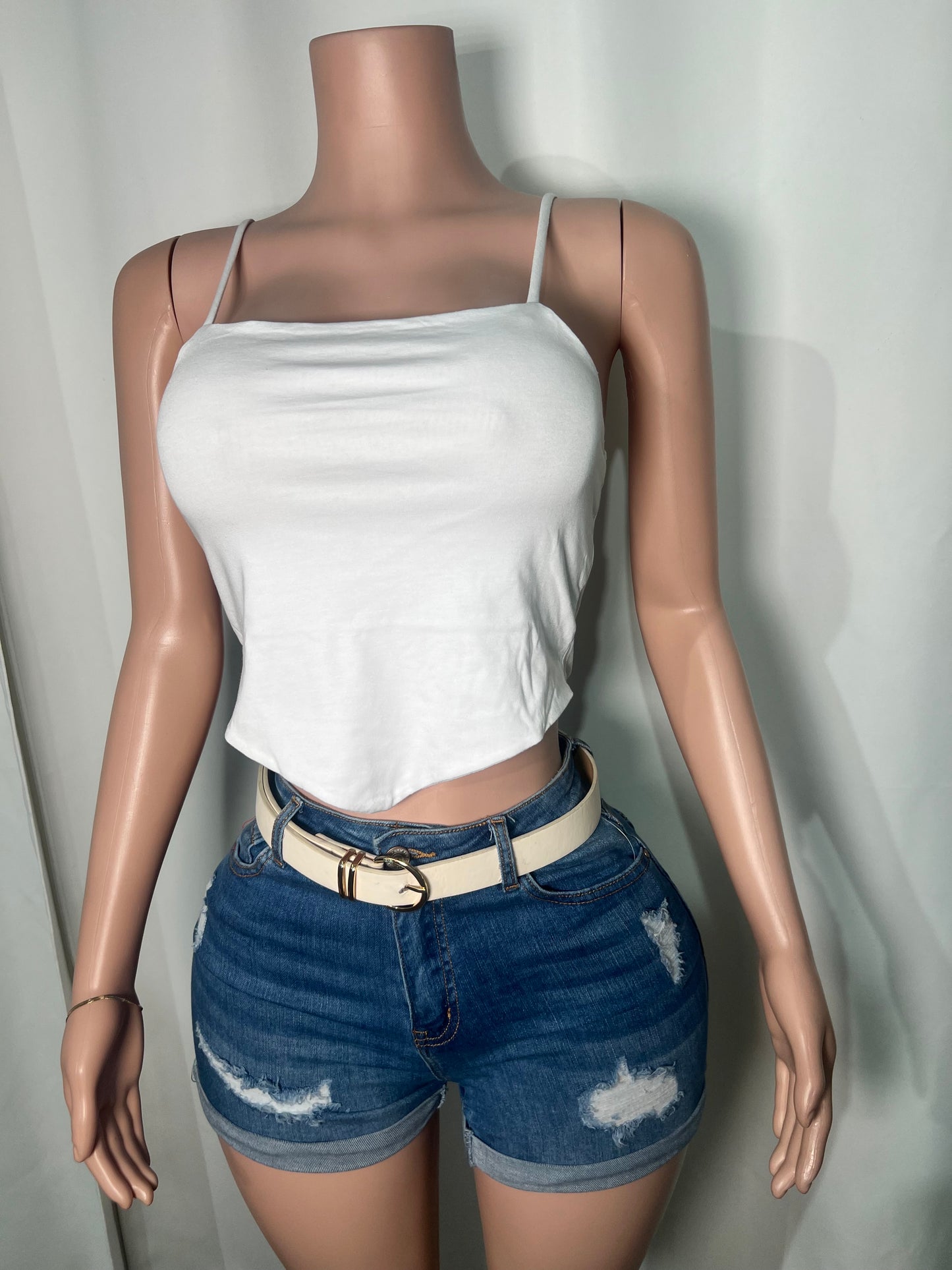 HALTER CORSET CROP TOP