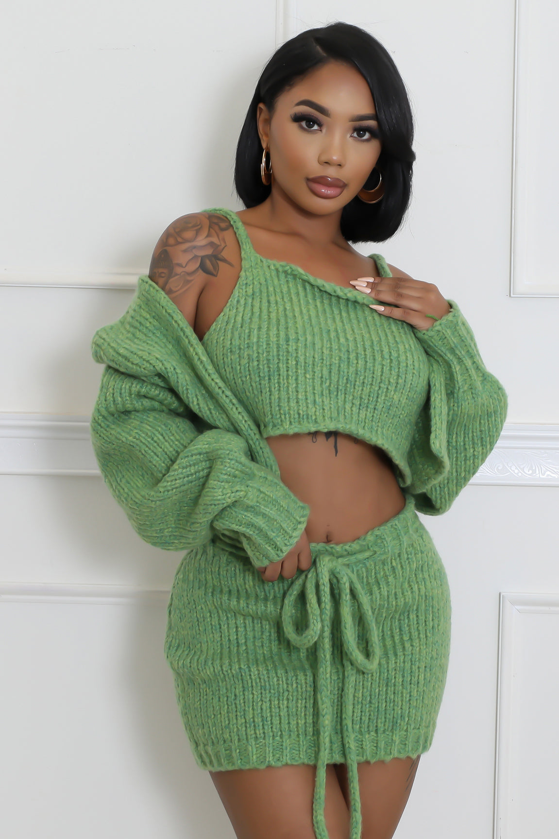 3 PC OLD TIME LOVE SKIRT SET