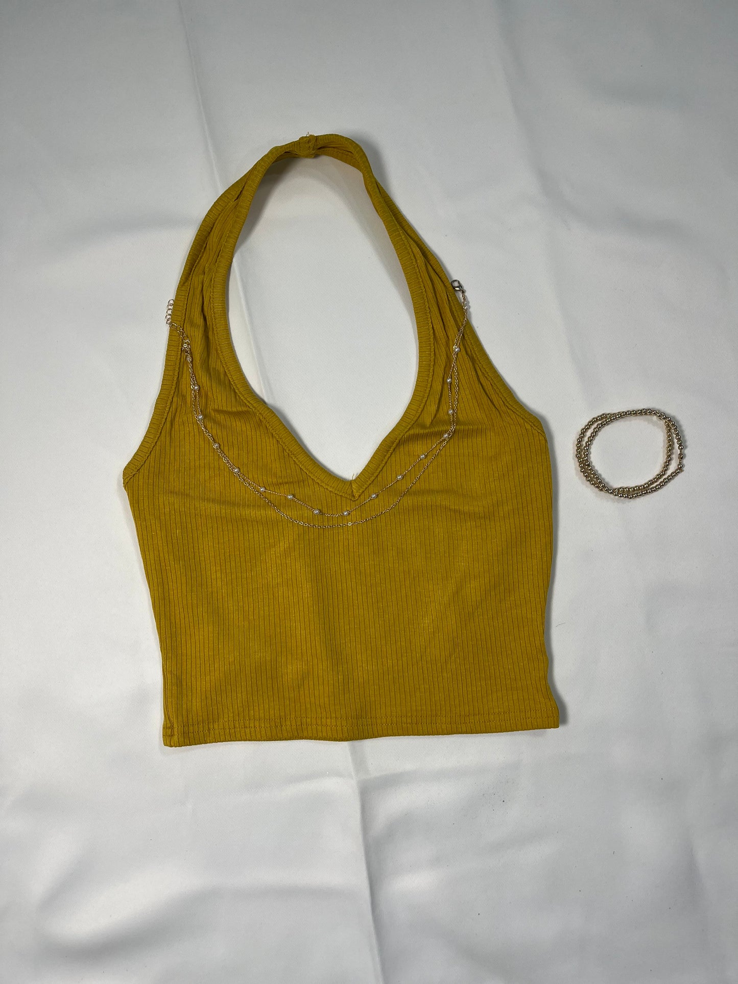 SEXY AND SWEET HALTER NECK CROP TOP