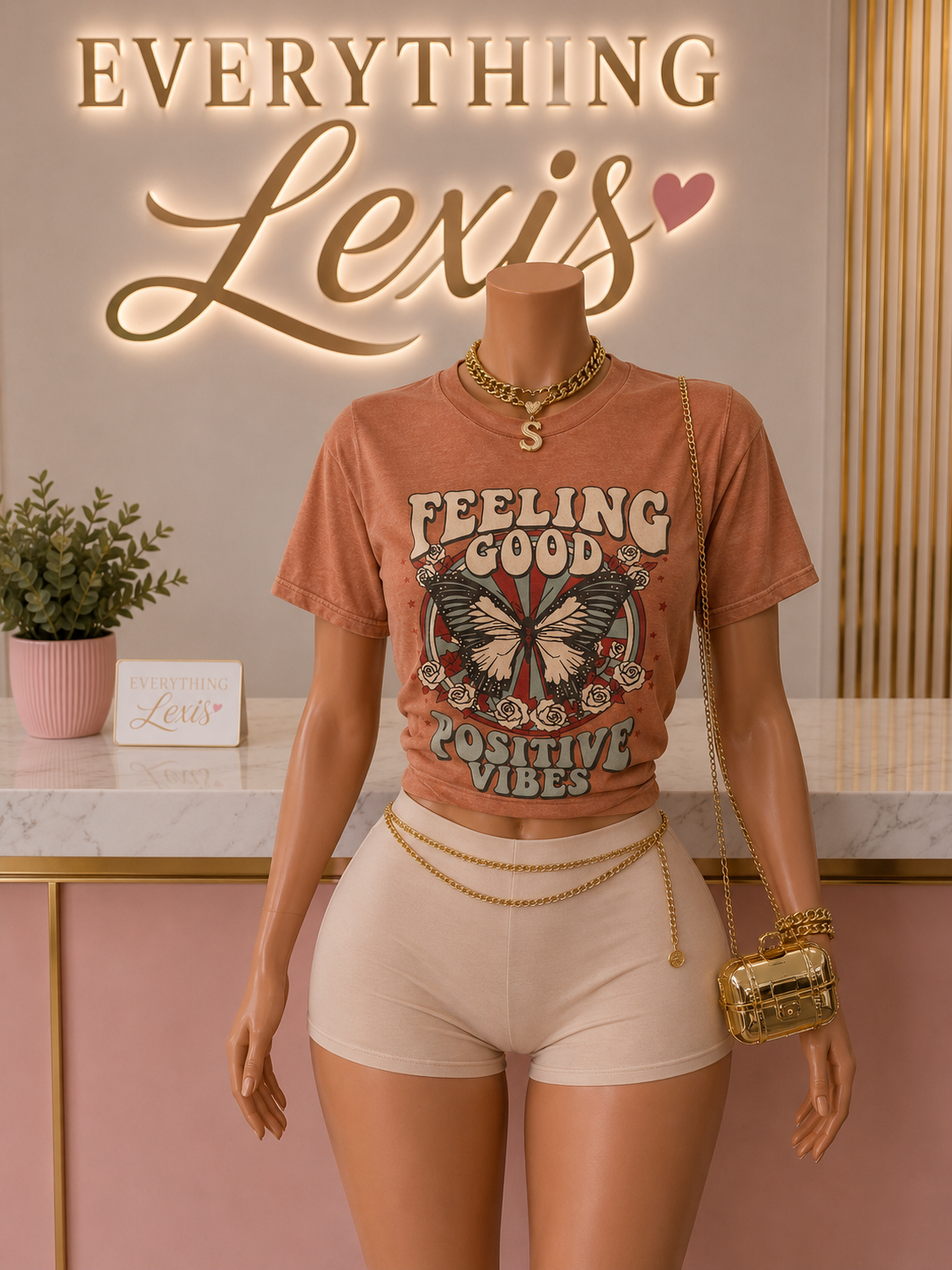 FEELING GOOD BUTTERFLY TEE