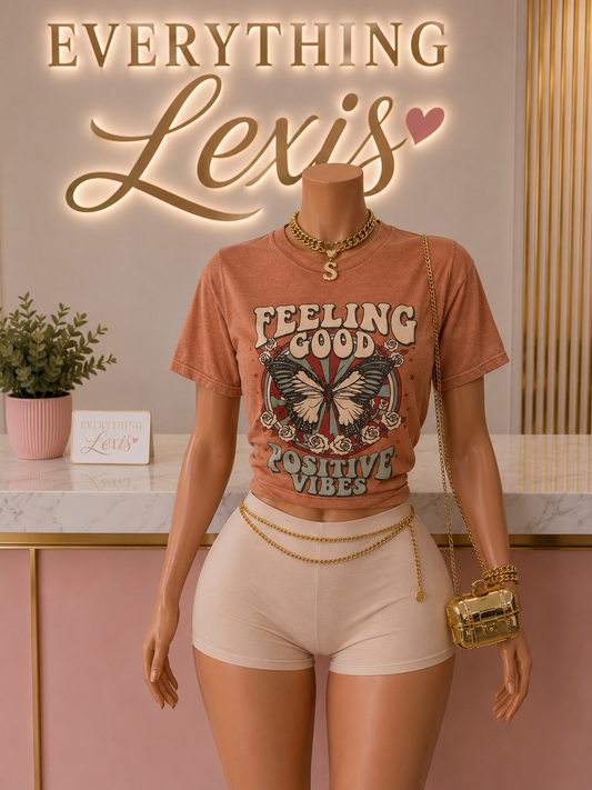 FEELING GOOD BUTTERFLY TEE