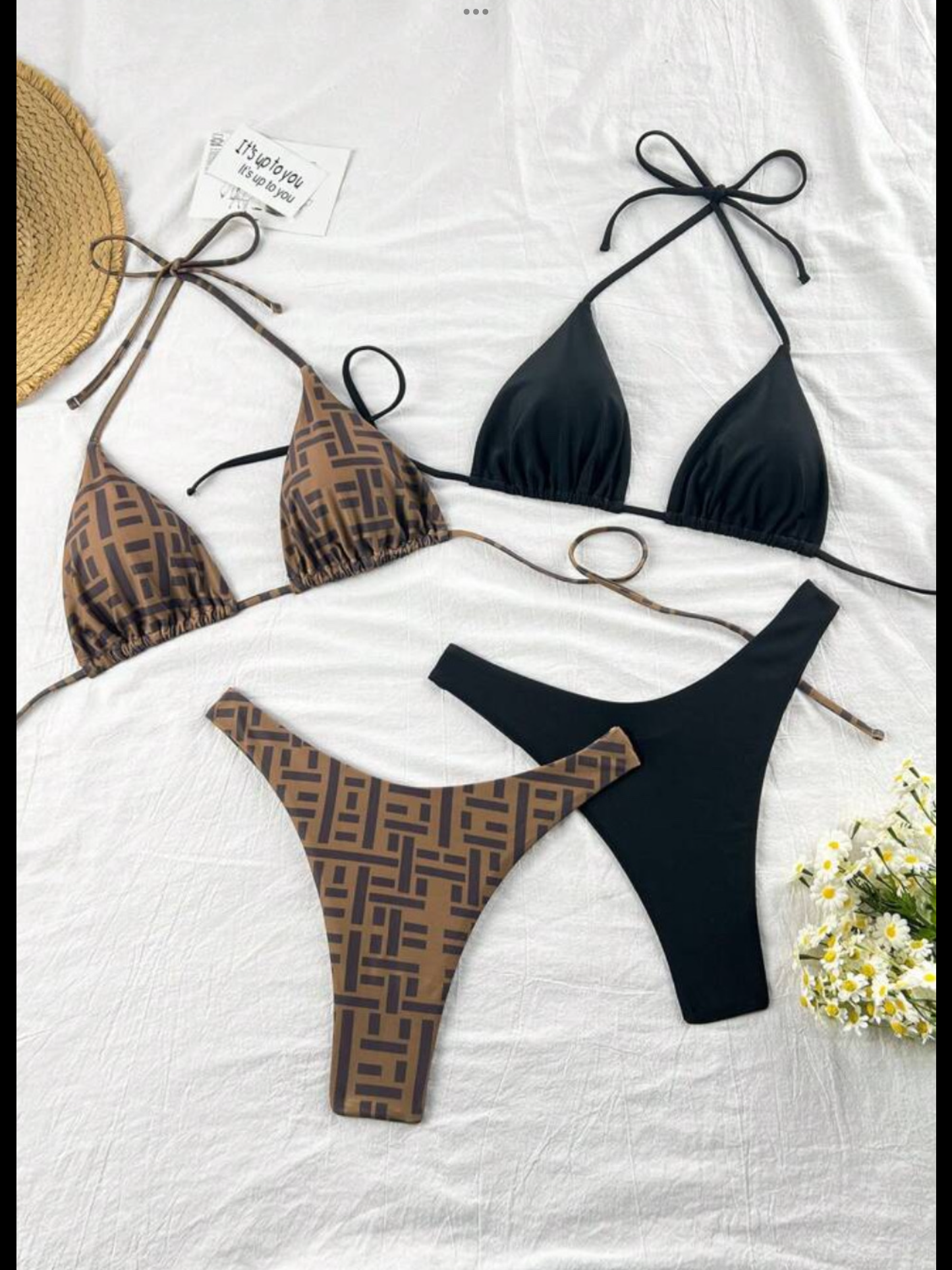 BROWN BATHING SUIT